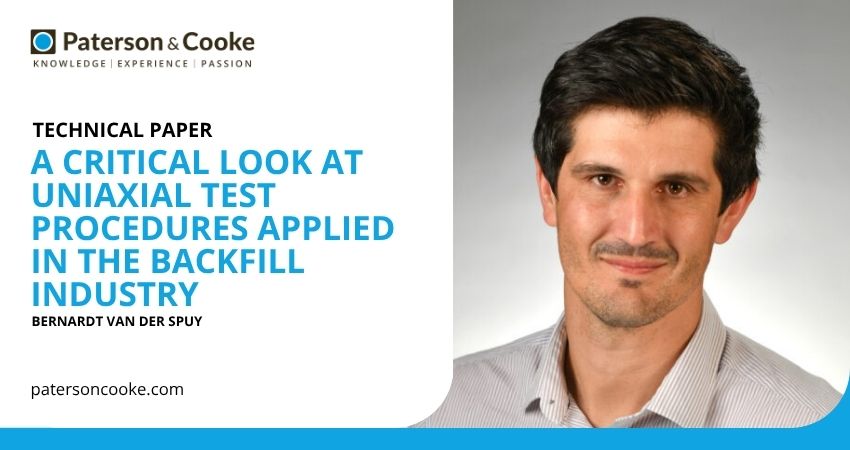 A critical look at uniaxial test procedures applied in the backfill industry A critical look at uniaxial test procedures applied in the backfill industry