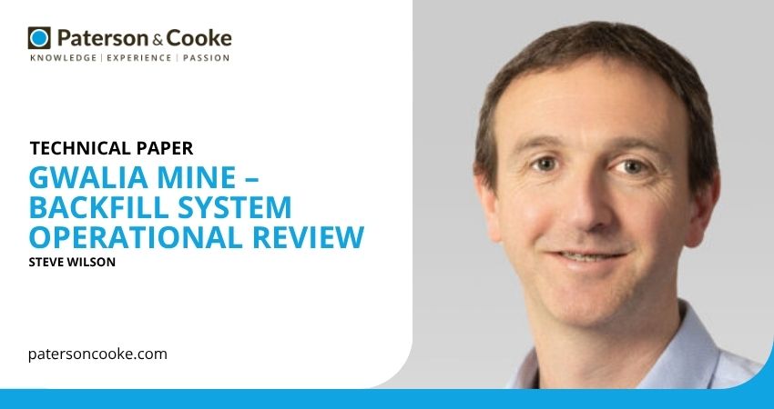 Gwalia mine – backfill system operational review Gwalia mine – backfill system operational review