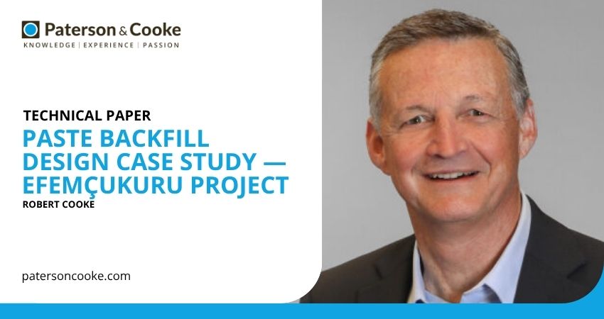 Paste backfill design case study — Efemçukuru project Paste backfill design case study — Efemçukuru project