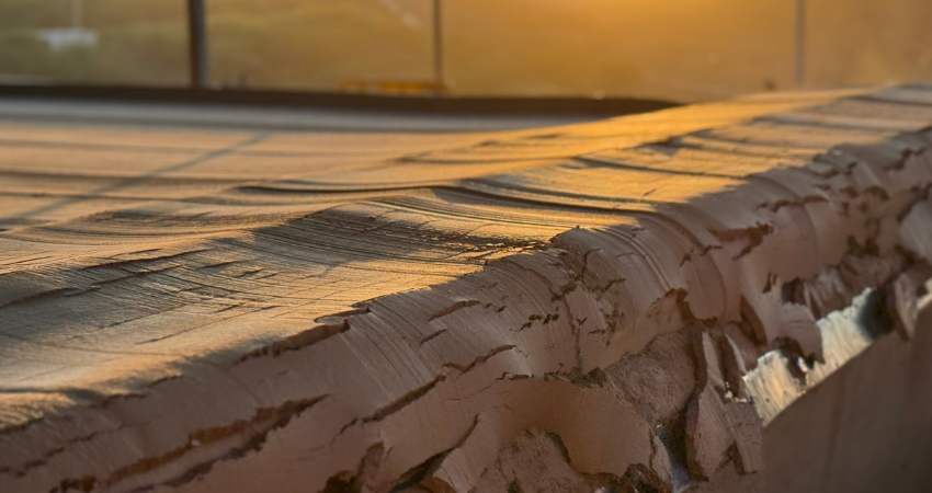 Sunset with brown tailings