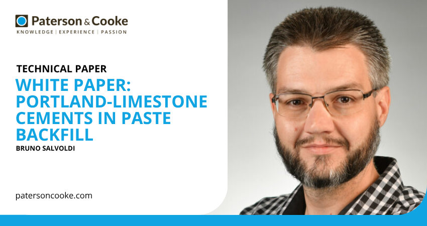 White paper: Portland-limestone cements in paste backfill – performance limits and hidden environmental costs White paper: Portland-limestone cements in paste backfill – performance limits and hidden environmental costs
